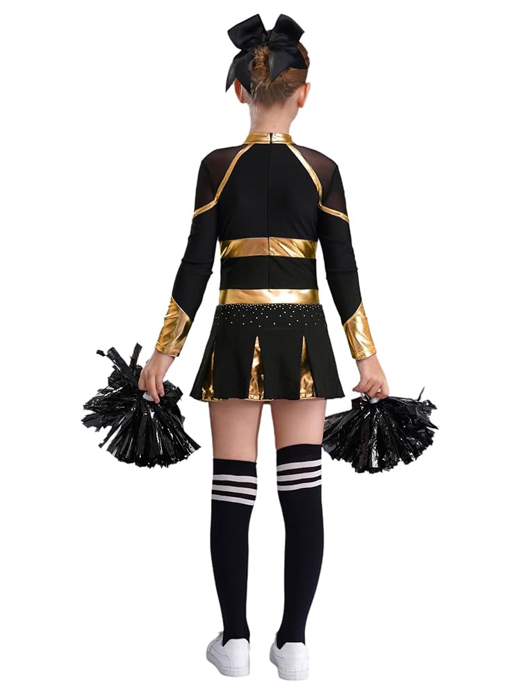 Amazon | [Alvivi] キッズ チアガール 衣装 チアダンス ドレス
